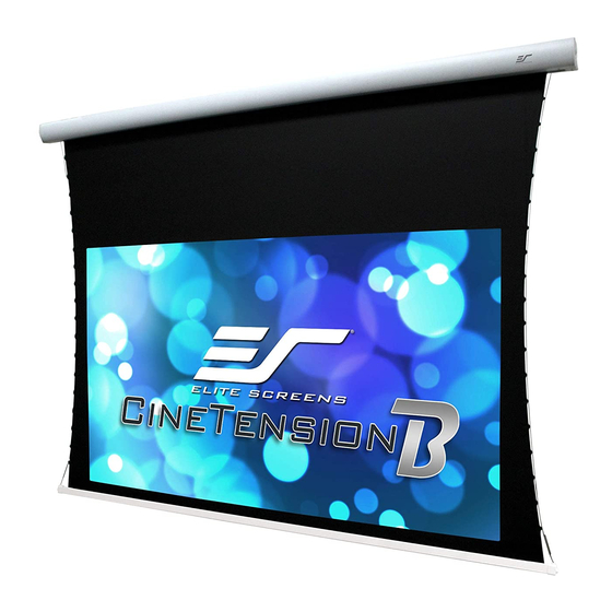 Elite Screens CineTension B Series Adjustment Instructions