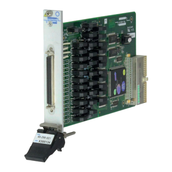 Pickering 40-290-021 User Manual