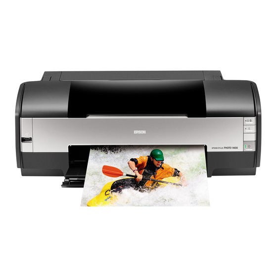 Epson Stylus Photo 1400 User Manual