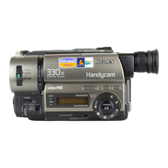 Sony Handycam CCD-TR515E Manuals