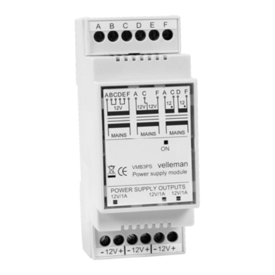 Velleman VMB3PS Manual