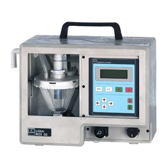 Endress+Hauser asp-station d 2 Installation And Operating Instructions Manual
