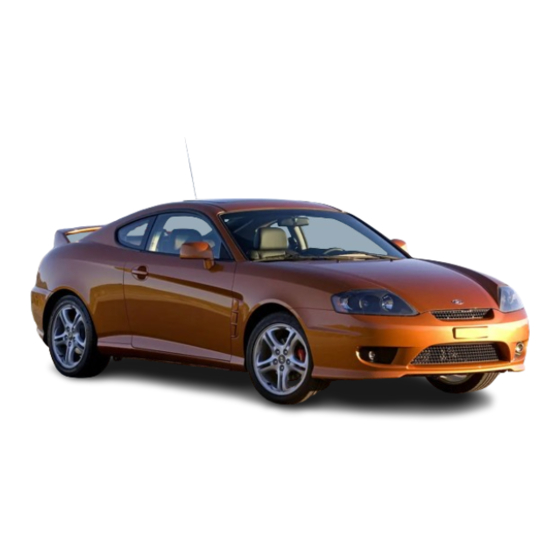 Hyundai 2006 Tiburon Sports Coupe Manuals