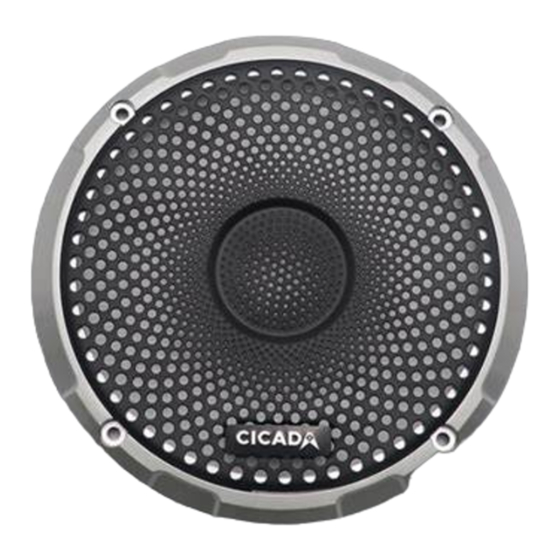 Cicada Audio CX Series Coaxial Speakers Manuals