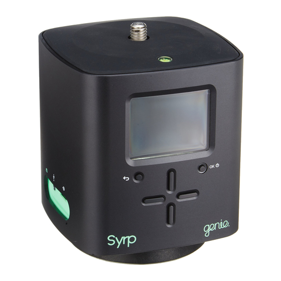 Syrp Genie User Manual