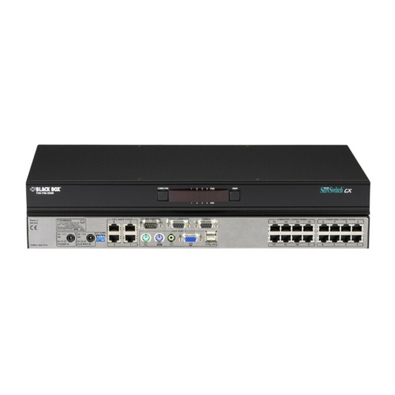 Black Box ServSwitch CX KV0416A-R2 User Manual