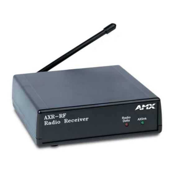 AMX Viewpoint AXR-RF Instruction Manual