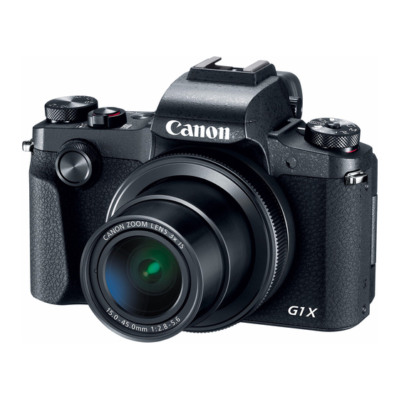 Canon PowerShot G1 X Mark III Getting Started