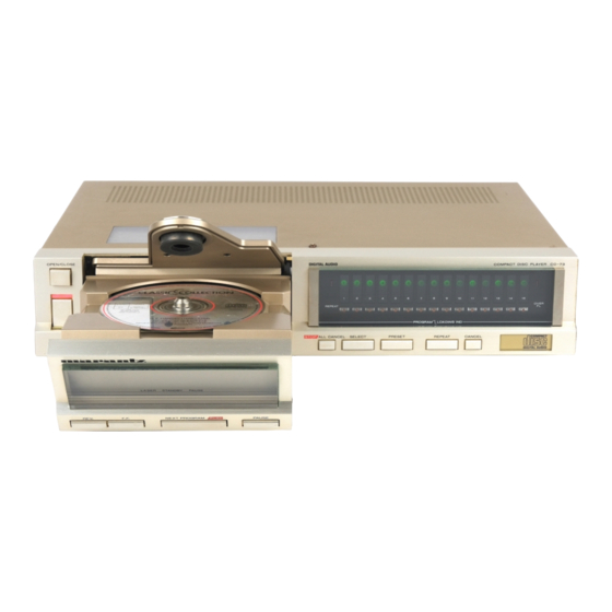 Marantz CD-73 Service Manual