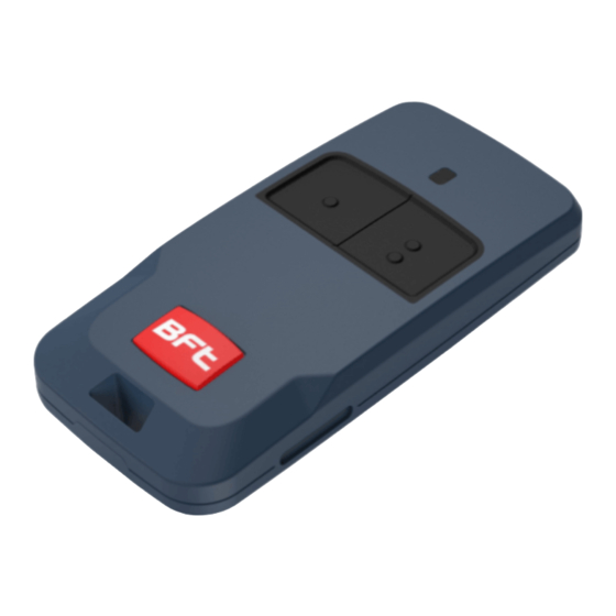 BFT MITTO COOL C4 Manual