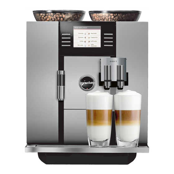Jura GIGA 5 Instructions For Use Manual