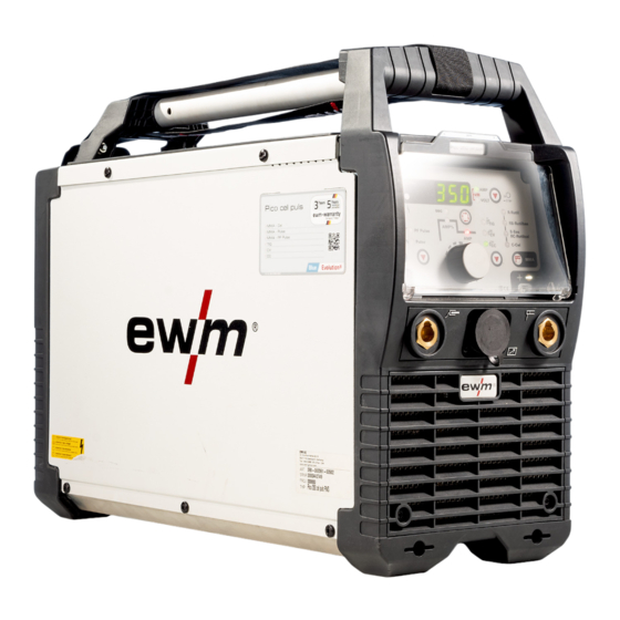EWM Pico 350 cel puls Operating Instructions Manual