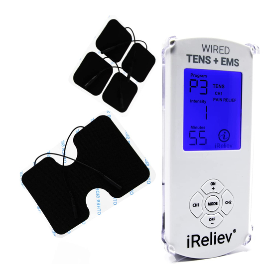 iReliev iRenew Plus ET-8080 Instruction Manual