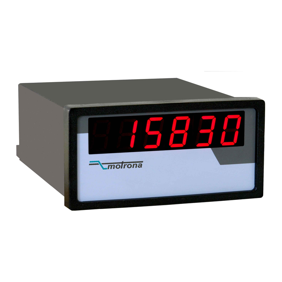 Motrona CA340 Manuals