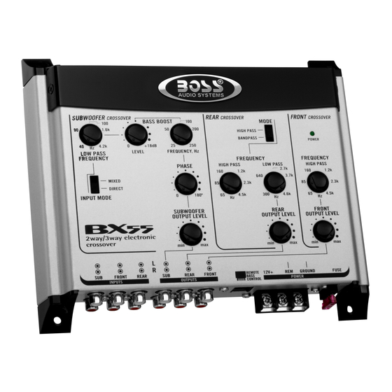 Boss Audio Systems BX-55 User Manual