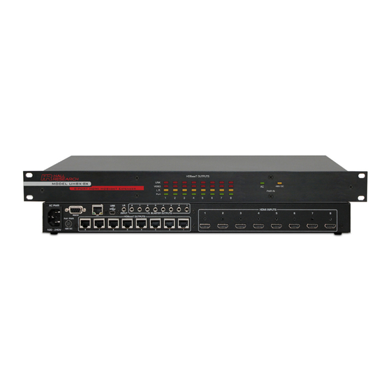 Hall Research Technologies UHBX-8X HDMI Manuals