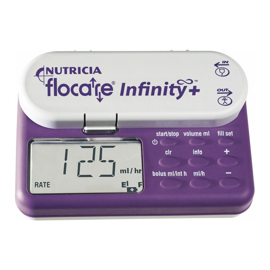 Nutricia flocare Infinity Instruction Book