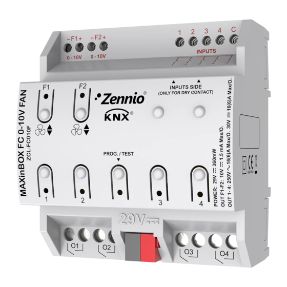 Zennio MAXinBOX FC 0-10V FAN Technical Documentation