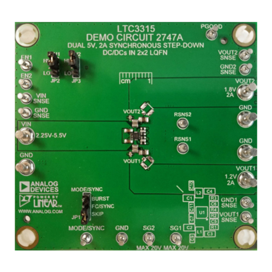 Analog Devices DC2747A Demo Manual