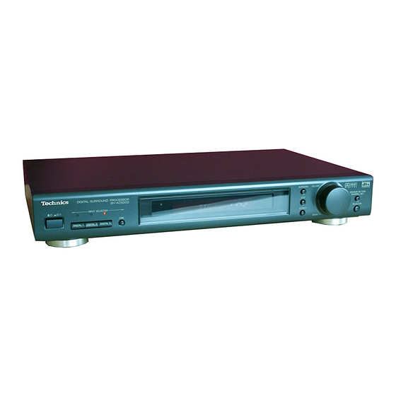 Technics SH-AC500D Quick Start Manual