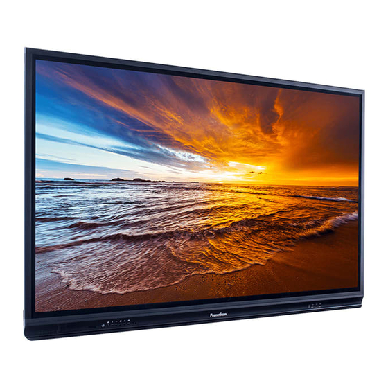 promethean ActivPanel AP5-86E-4K Quick Install Manual