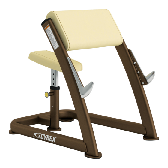 CYBEX Scott Curl 16130 Owner's And Service Manual