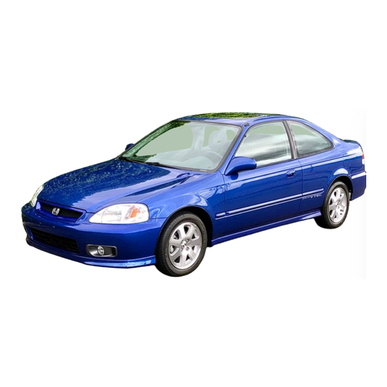 Honda Civic Coupe 2000 Owner's Manual