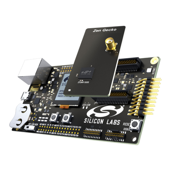 Silicon Laboratories ZGM130S Zen Gecko User Manual