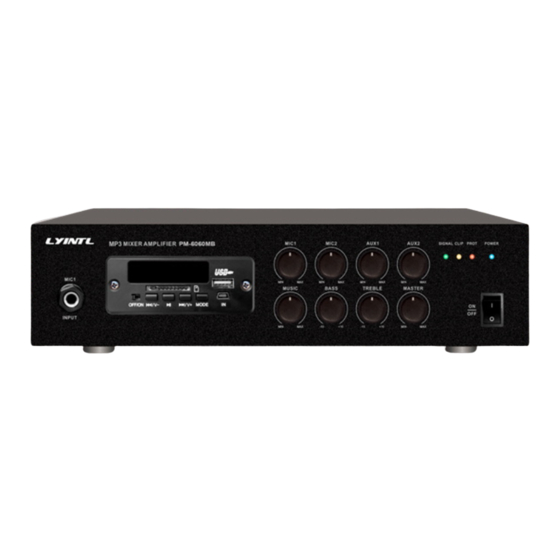 LYINTL PM-6060MB Manuals