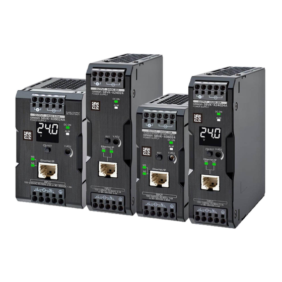 Omron S8VK-X Instruction Manual