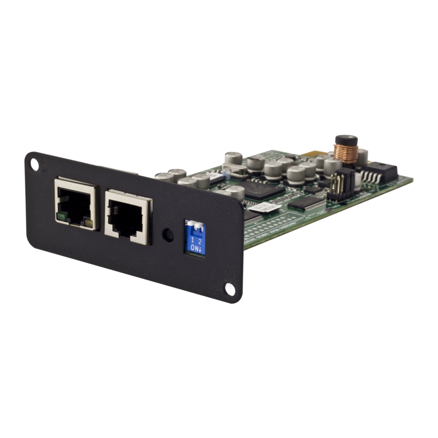 Minuteman SNMP-SSL Monitoring Card Manuals