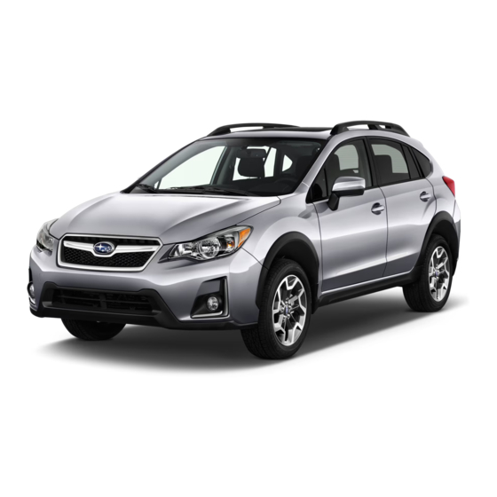 SUBARU CROSSTREK 2017 QUICK REFERENCE MANUAL Pdf Download ManualsLib