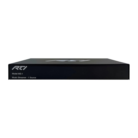 RTI MS-1 Setup
