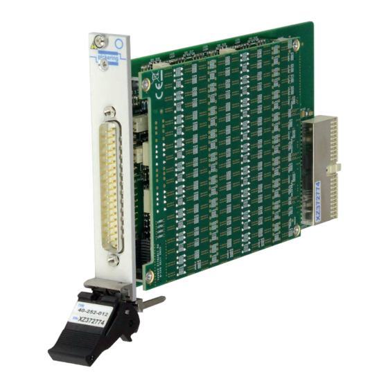 Pickering 40-252 User Manual