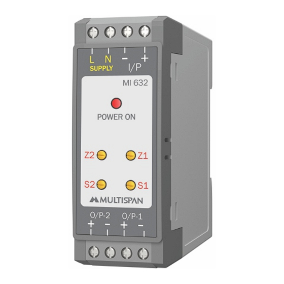 MULTISPAN MI-632 Installation Manuallines