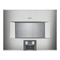 Gaggenau BS450111 User Manual And Installation Instructions