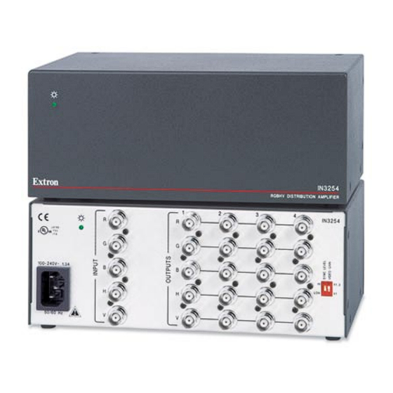 Extron electronics IN3254 User Manual