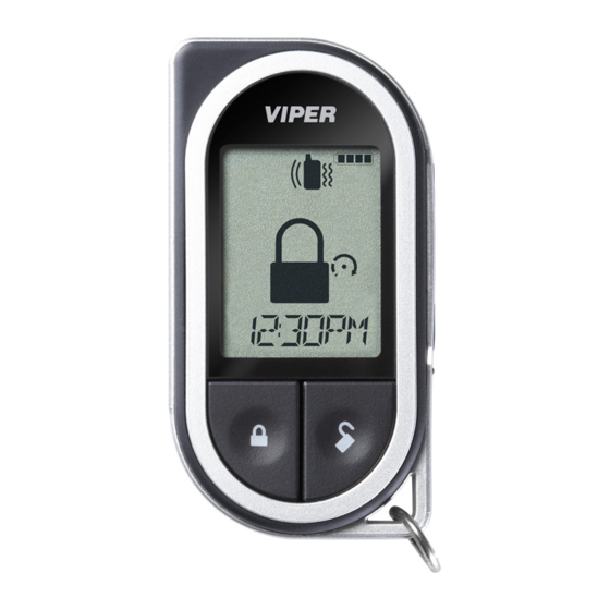 User Manuals: Viper 5901 Car Alarm System