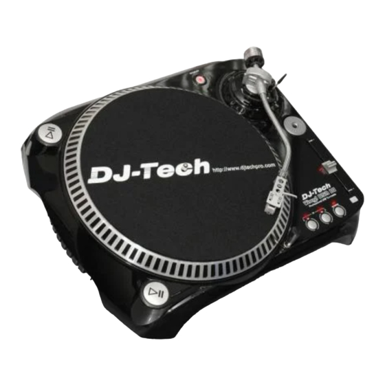 DJ-Tech VIMYL USB 10 Operating Instructions Manual