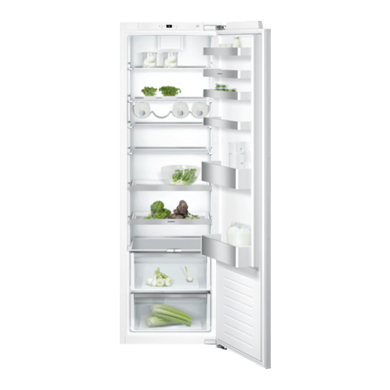 Gaggenau RC 282 Instructions For Use Manual