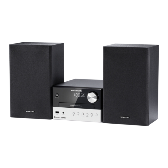 Grundig CMS 1000 BT Connecting Manual