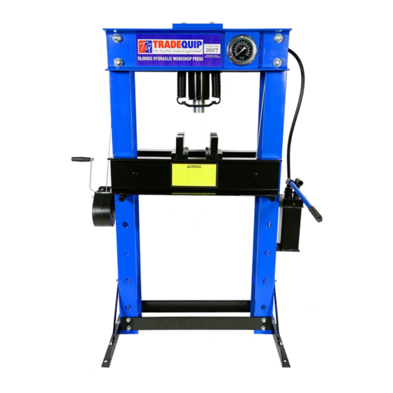 TradeQuip 2037T Owner's Manual