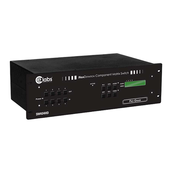Cable Electronics CE Labs SW404HD Instruction Manual