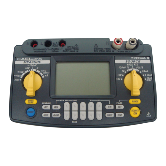 YOKOGAWA CA51 User Manual