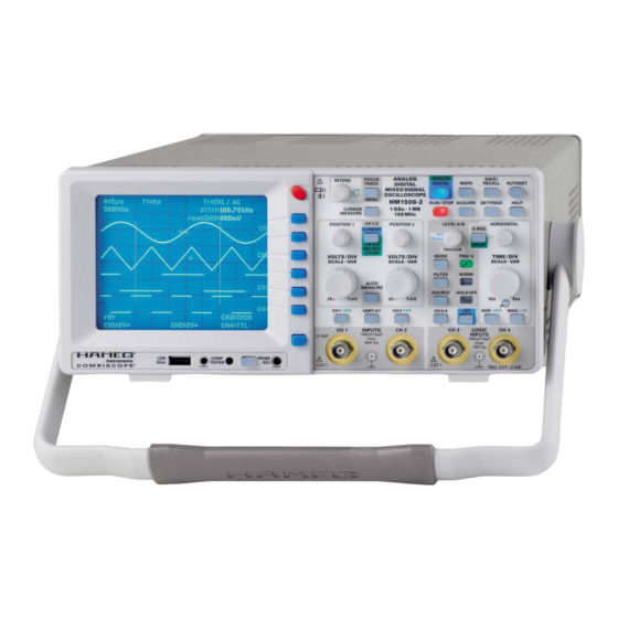 Hameg CombiScope HM1508-2 Manual