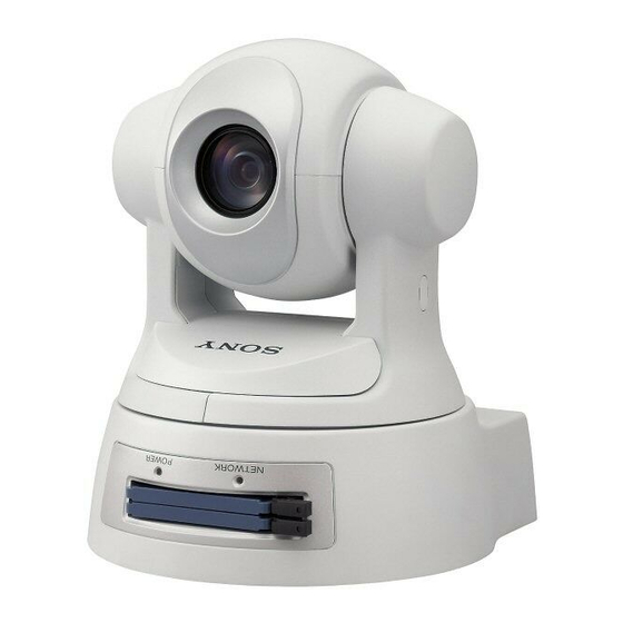 Sony SNC-RZ30N - Pan/tilt/zoom Network Color Camera User Manual