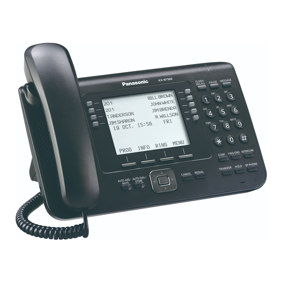 Panasonic KX-NT560 Manual