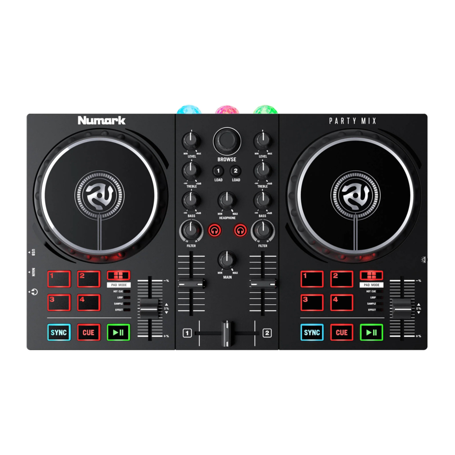 Numark Party Mix II - DJ Controller Manual