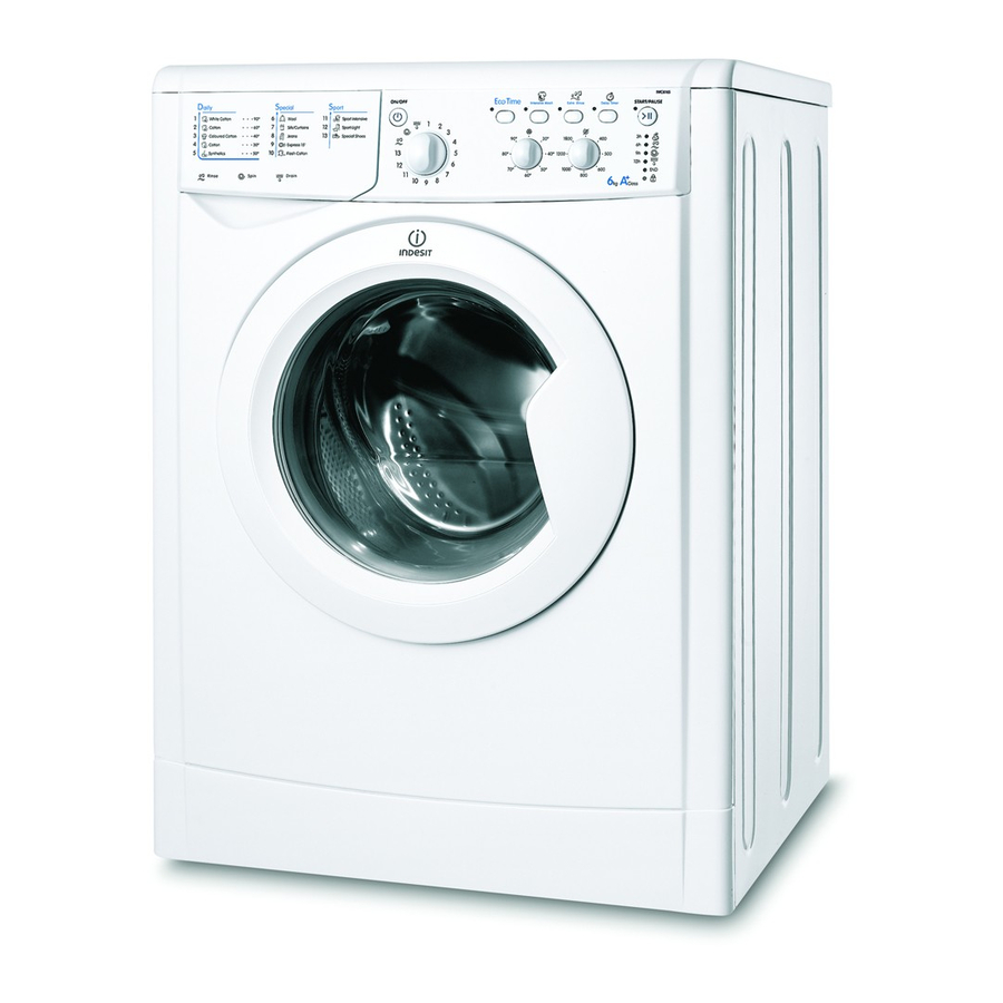 Indesit IWC 6165 Instructions For Use Manual