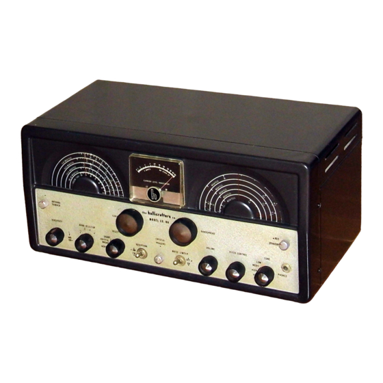 Hallicrafters SX-99 Operating And Service Instructions